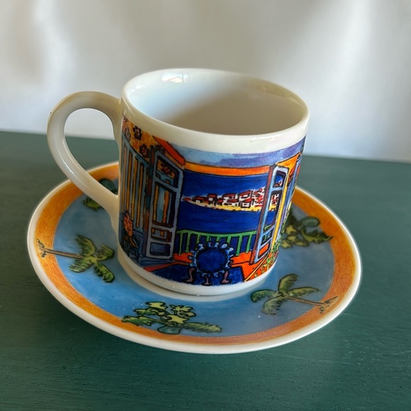Chaleur D Burrows Espresso Demitasse Hopper Cup/Matching Saucer - Picture 5 of 12